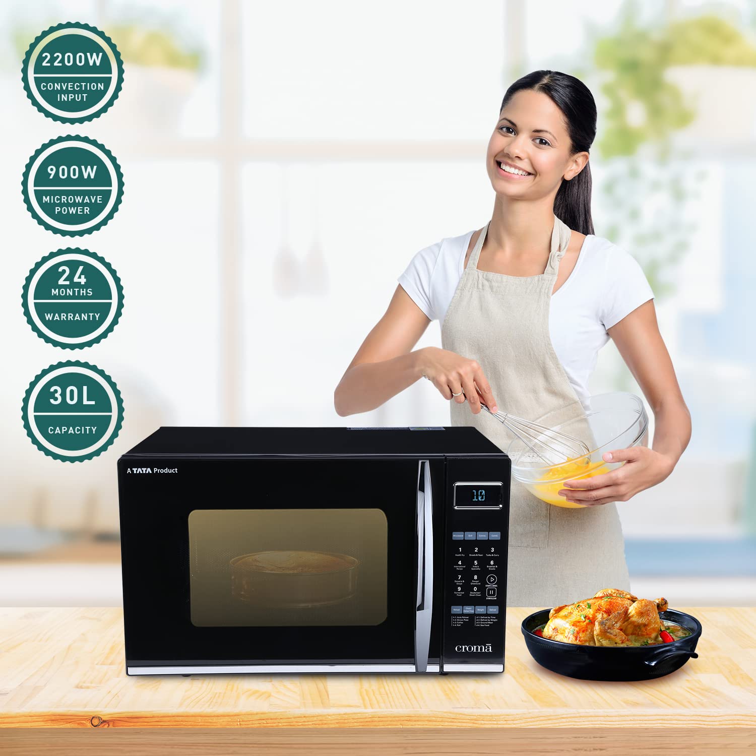 Tata croma microwave deals oven